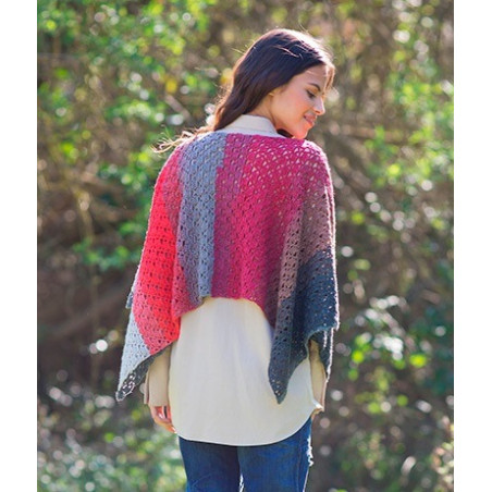 Poncho mujer lana Paint Katia