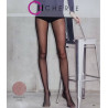 Medias de fantasía tipo panty Plumeti Lurex de Cherie