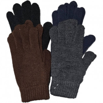 guantes termal marrón, marino, gris y negro