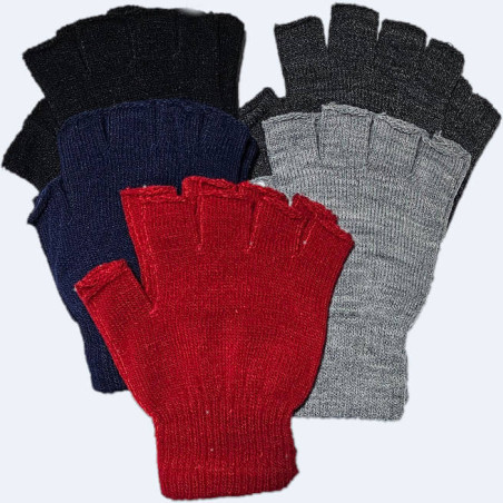 Mitones rojo, gris, marino, negro y marengo