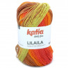 54 - Rojo frambuesa-Marrón claro-Naranja intenso-Verde claro