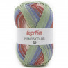 114 - Beige-Azul verdoso-Rojo