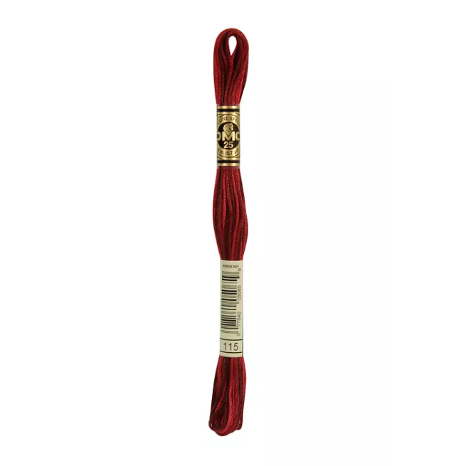 Madeja hilo mouliné de DMC color 115 - Rojo Ópera Oscuro