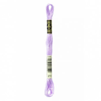 Madeja hilo mouliné de DMC color 211 - Violeta de Parma Claro Iridiscente