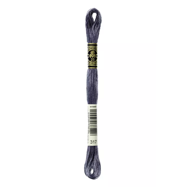 Madeja hilo mouliné de DMC color 317 - Acero Iridiscente