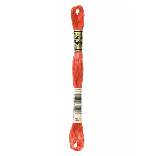 Madeja hilo mouliné de DMC color 351 - Coral