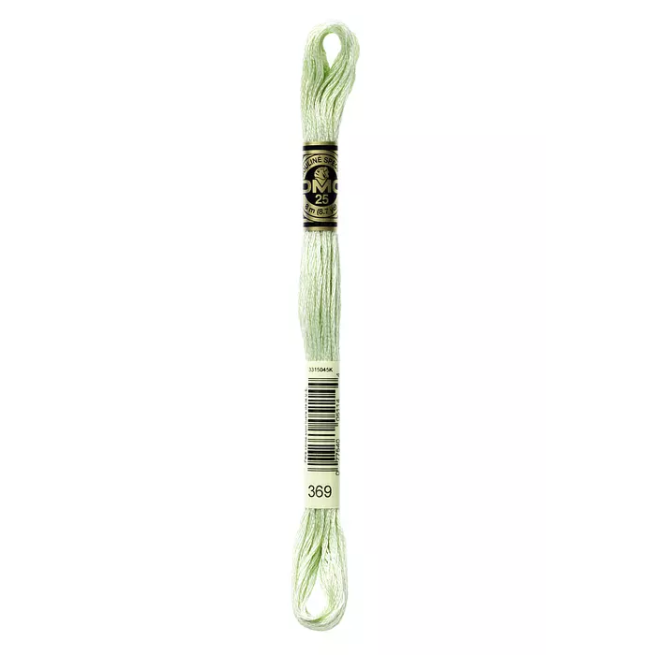 Madeja hilo mouliné de DMC color 369 - Broche de Bambú Verde