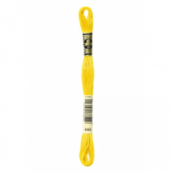 Madeja hilo mouliné de DMC color 444 - Amarillo brillante