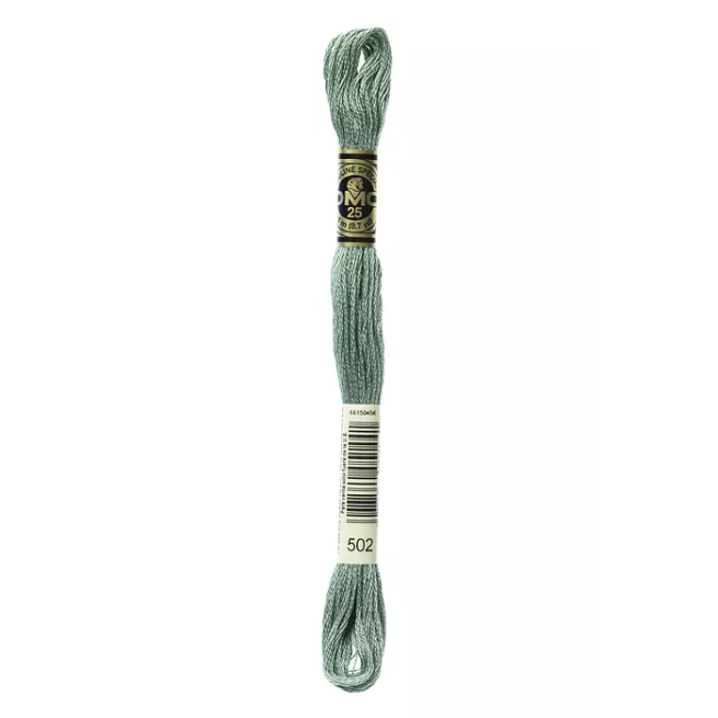 Madeja hilo mouliné de DMC color 502 - Hoja de Almendro
