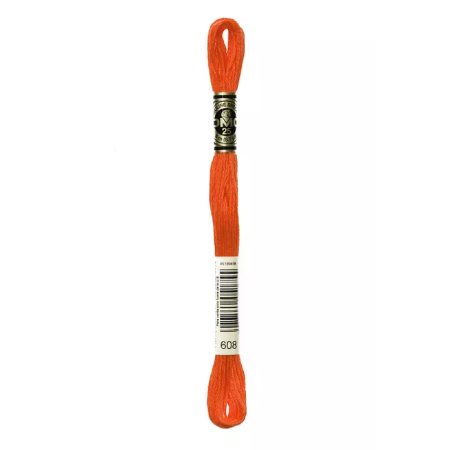 Madeja hilo mouliné de DMC color 608 - Amapola
