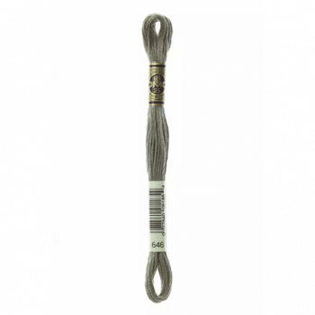 Madeja hilo mouliné de DMC color 646 - Gris Humo