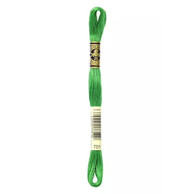 Madeja hilo mouliné de DMC color 701 - Hierba