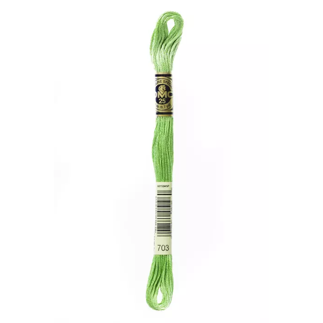 Madeja hilo mouliné de DMC color 703 - Verde Primavera Light Effec