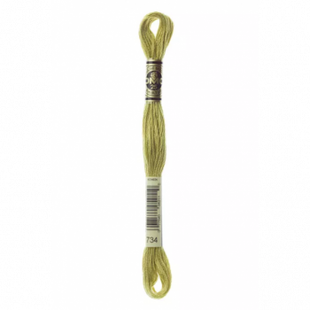 Madeja hilo mouliné de DMC color 734 - Aceituna partida