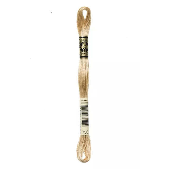Madeja hilo mouliné de DMC color 738 - Sáhara