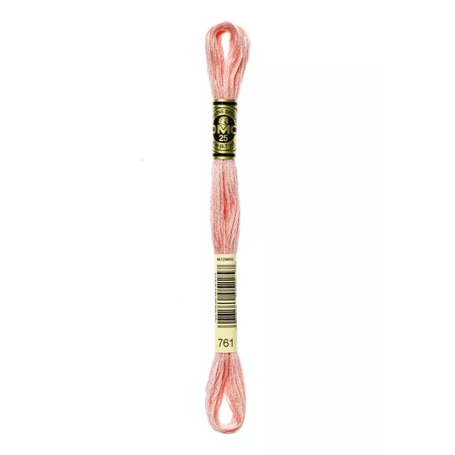 Madeja hilo mouliné de DMC color 761 - Rosa Aurora