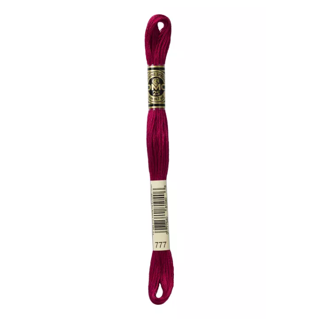 Madeja hilo mouliné de DMC color 777 - Vino Tinto