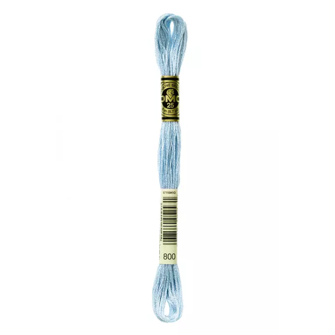 Madeja hilo mouliné de DMC color 800 - Azul Cielo