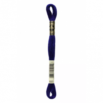 Madeja hilo mouliné de DMC color 820 - Azul Real