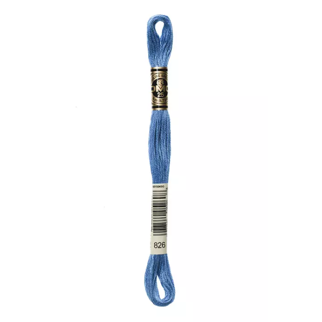 Madeja hilo mouliné de DMC color 826 - Azul Tuareg