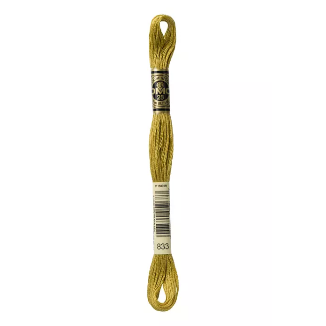 Madeja hilo mouliné de DMC color 833 - Latón