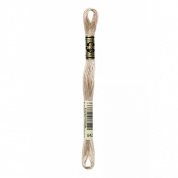 Madeja hilo mouliné de DMC color 842 - Cuerda beige