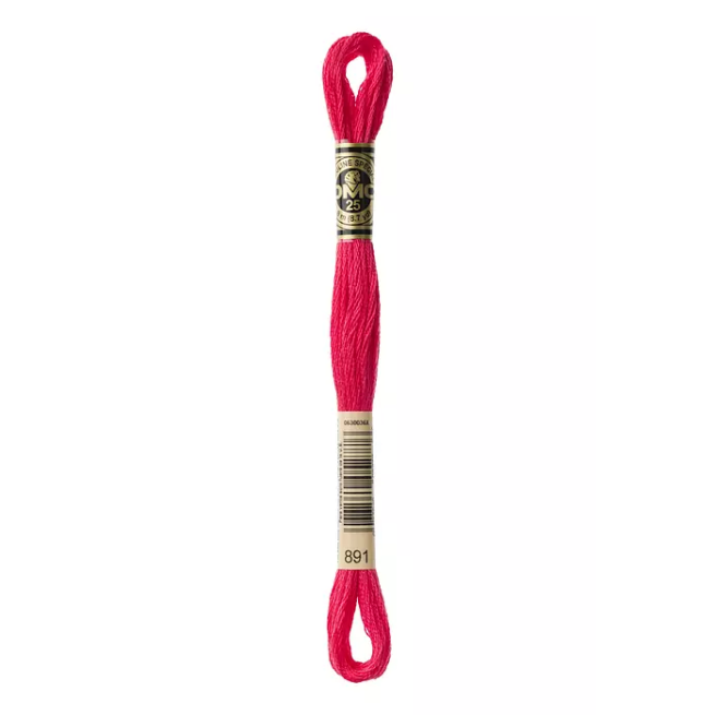 Madeja hilo mouliné de DMC color 891 - Geranio