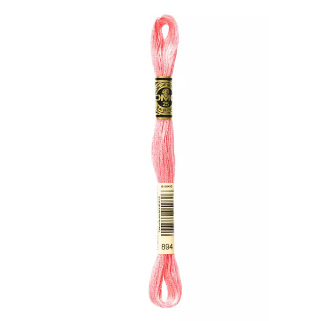 Madeja hilo mouliné de DMC color 894 - Rosa