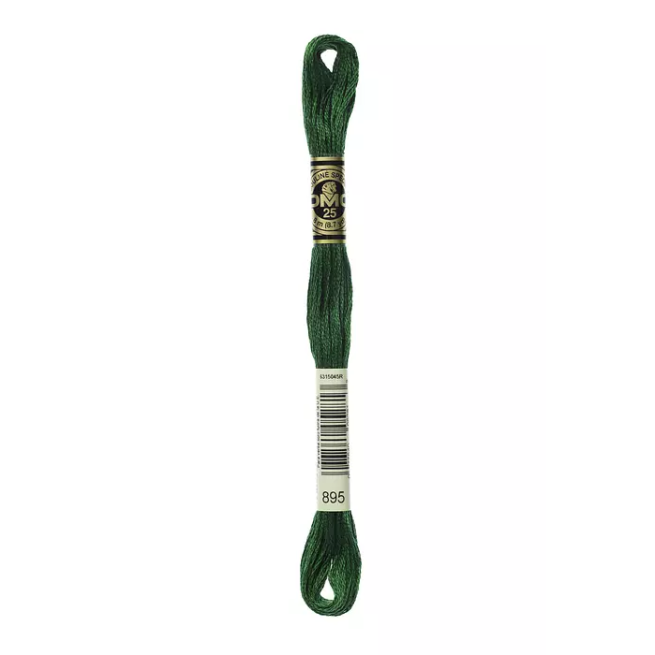 Madeja hilo mouliné de DMC color 895 - Verde Botella