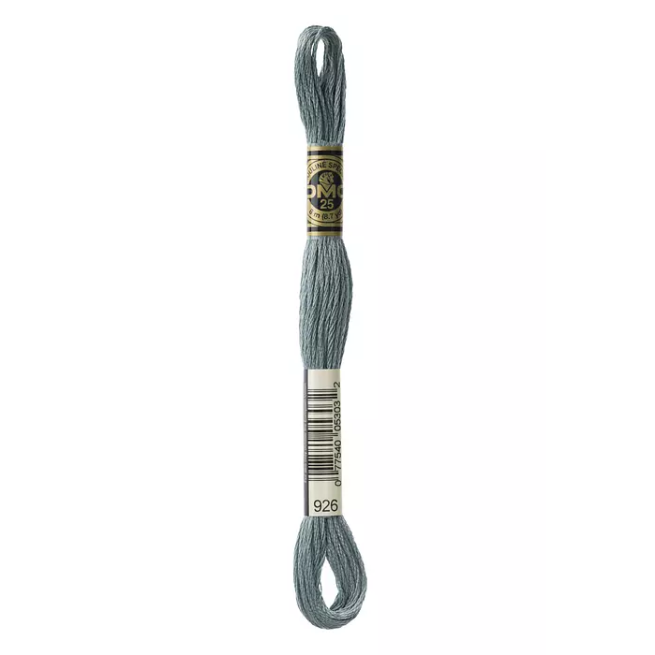 Madeja hilo mouliné de DMC color 926 - Gris verde