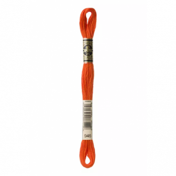 Madeja hilo mouliné de DMC color 946 - Fuego