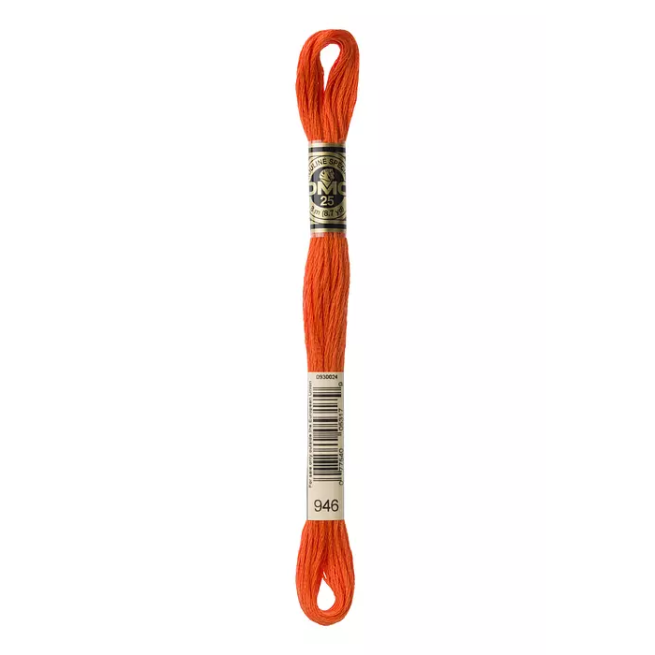 Madeja hilo mouliné de DMC color 946 - Fuego