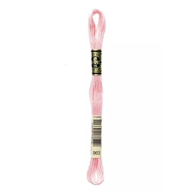 Madeja hilo mouliné de DMC color 963 - Rosa Candy