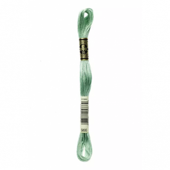 Madeja hilo mouliné de DMC color 966 - Verde Suave Iridiscente