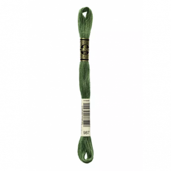 Madeja hilo mouliné de DMC color 987 - Albahaca