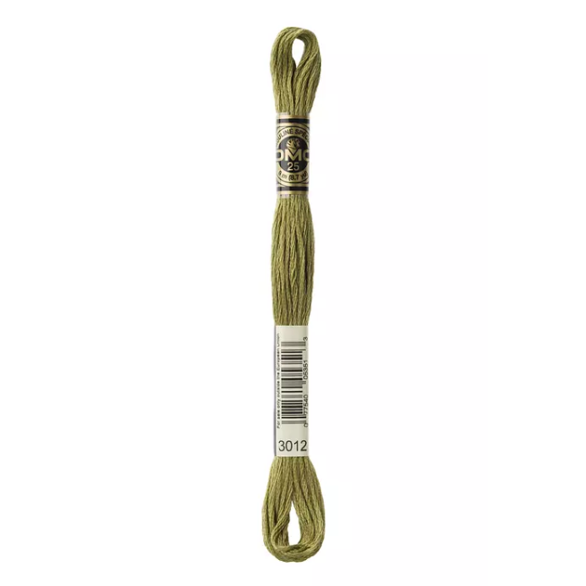 Madeja hilo mouliné de DMC color 3012 - Musgo Seco