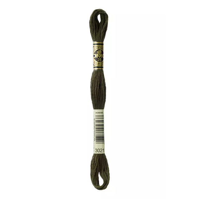 Madeja hilo mouliné de DMC color 3021 - Tinta