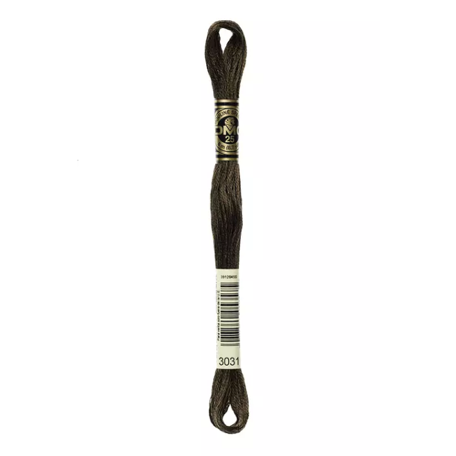 Madeja hilo mouliné de DMC color 3031 - Nuez de Brasil