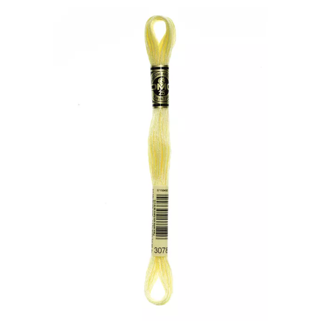 Madeja hilo mouliné de DMC color 3078 - Mantequilla