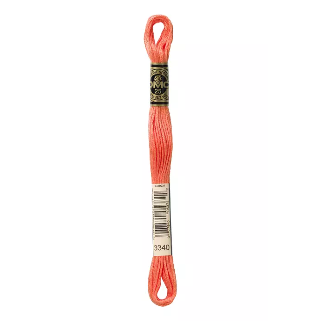 Madeja hilo mouliné de DMC color 3340 - Melocotón Caliente