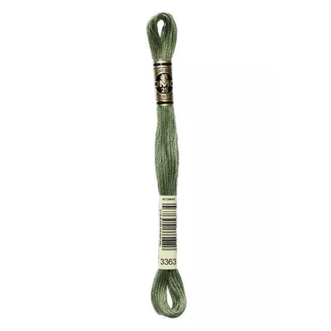 Madeja hilo mouliné de DMC color 3363 - Verde Sapo