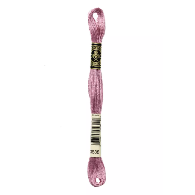 Madeja hilo mouliné de DMC color 3688 - Rosa Lupino