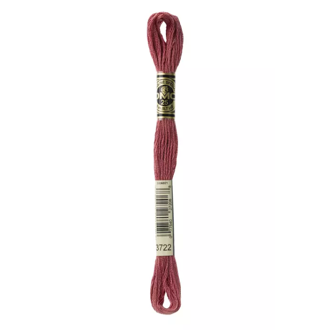 Madeja hilo mouliné de DMC color 3722 - Rosa Palo Oscuro