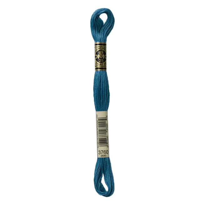 Madeja hilo mouliné de DMC color 3760 - Azul Fjord