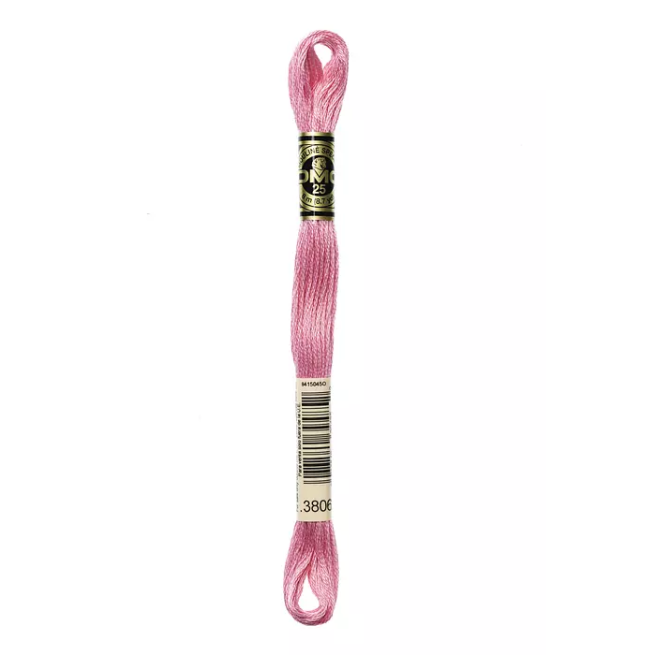 Madeja hilo mouliné de DMC color 3806 - Rosa Clavel