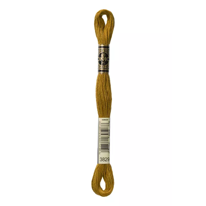 Madeja hilo mouliné de DMC color 3829 - Tierra Ocre