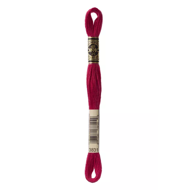 Madeja hilo mouliné de DMC color 3831 - Fresa silvestre