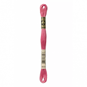 Madeja hilo mouliné de DMC color 3833 - Sorbete de fresa