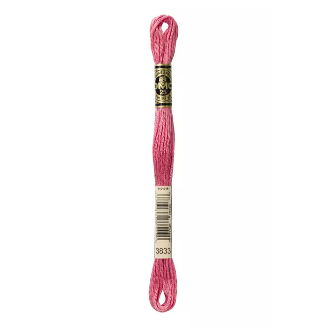 Madeja hilo mouliné de DMC color 3833 - Sorbete de fresa