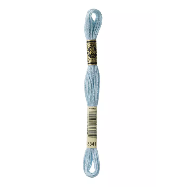 Madeja hilo mouliné de DMC color 3841 - Azul Iglú